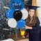 Graduation Party Balloons 2026 – Blue & Black Balloon Stand Table Centerpiece Set (4 Kits) for Class of 2026 Decorations